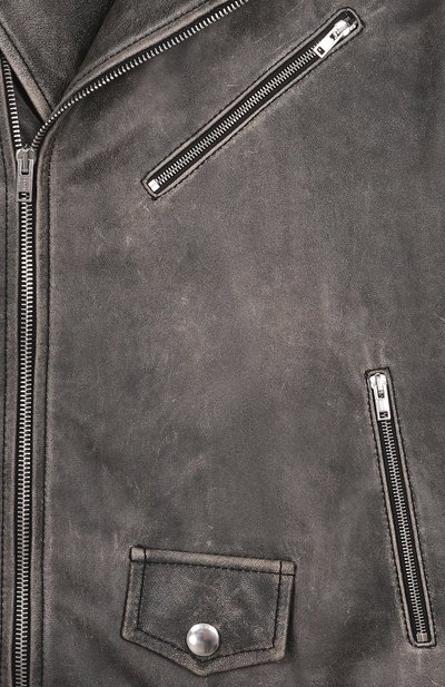 Кожаная куртка MARNI темно-серого цвета по цене 66550 руб., арт. M01585/M00VF, фото 3 Кожаная куртка MARNI, арт. M01585/M00VF, фото 3