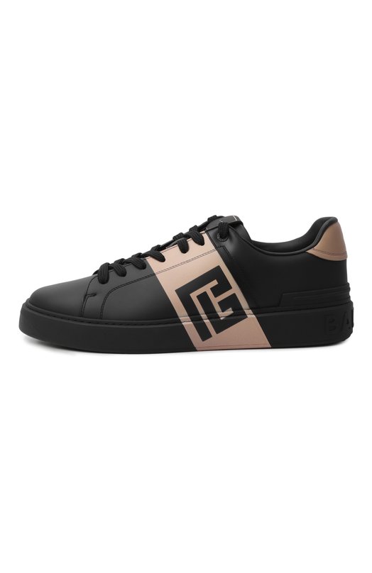 Кожаные кеды B-Court Balmain FM0VI288/L0BP Чёрный  FM0VI288/L0BP Фото 4