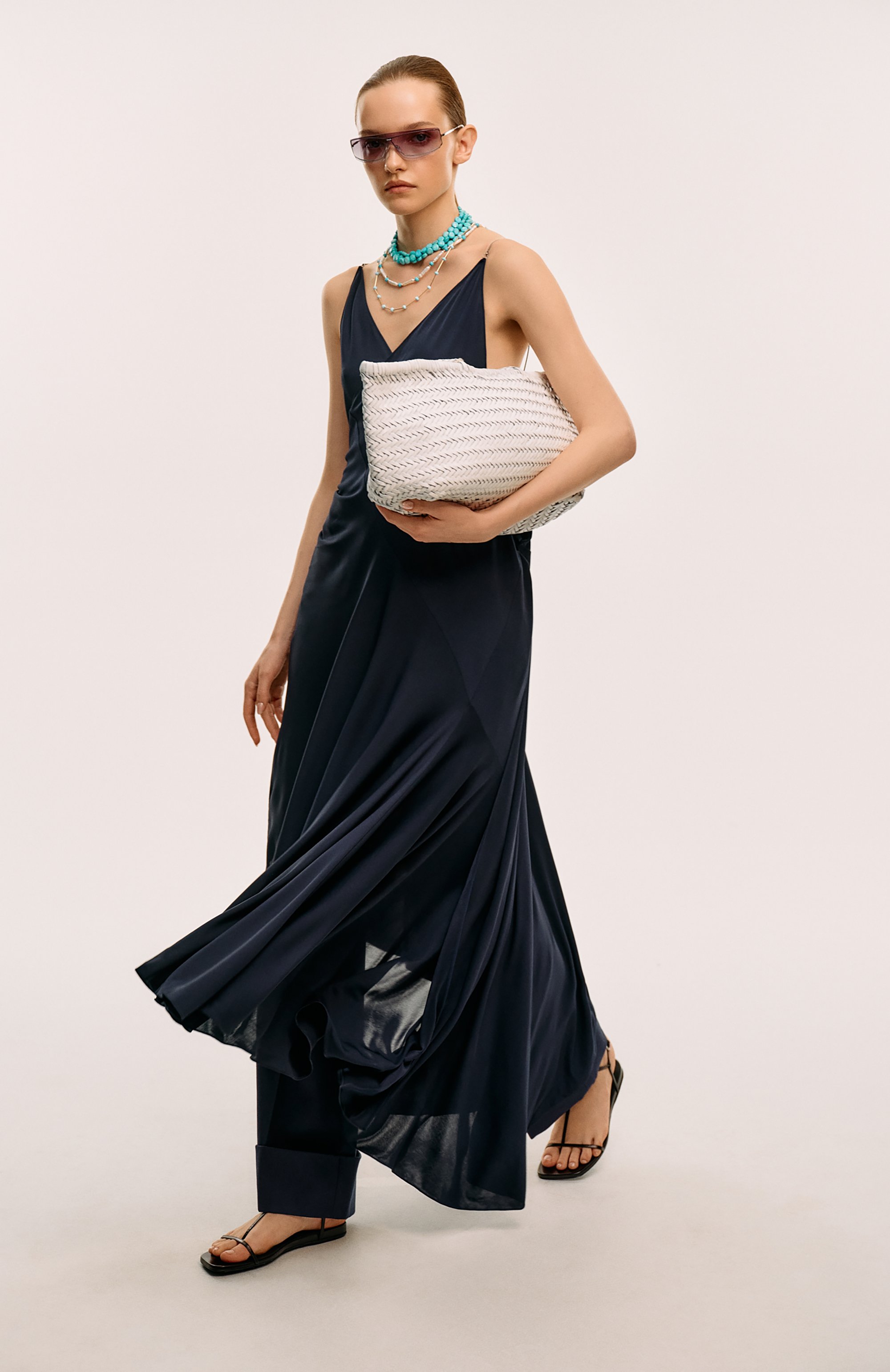 Платье из вискозы ALAIA, арт. AA9R2588J077A, фото 7