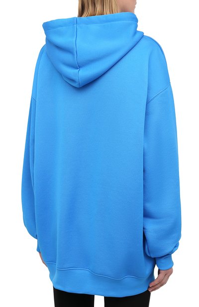 Хлопковое худи ACNE STUDIOS голубого цвета по цене 36250 руб., арт. CI0065/W, фото 4 Хлопковое худи ACNE STUDIOS, арт. CI0065/W, фото 4