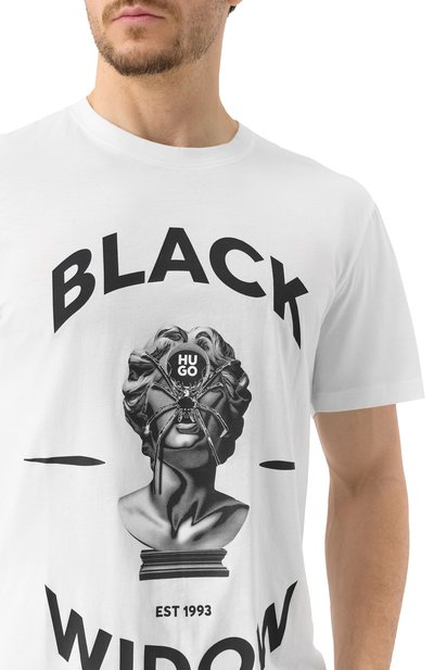 Хлопковая футболка HUGO, арт. 50530684, фото 5