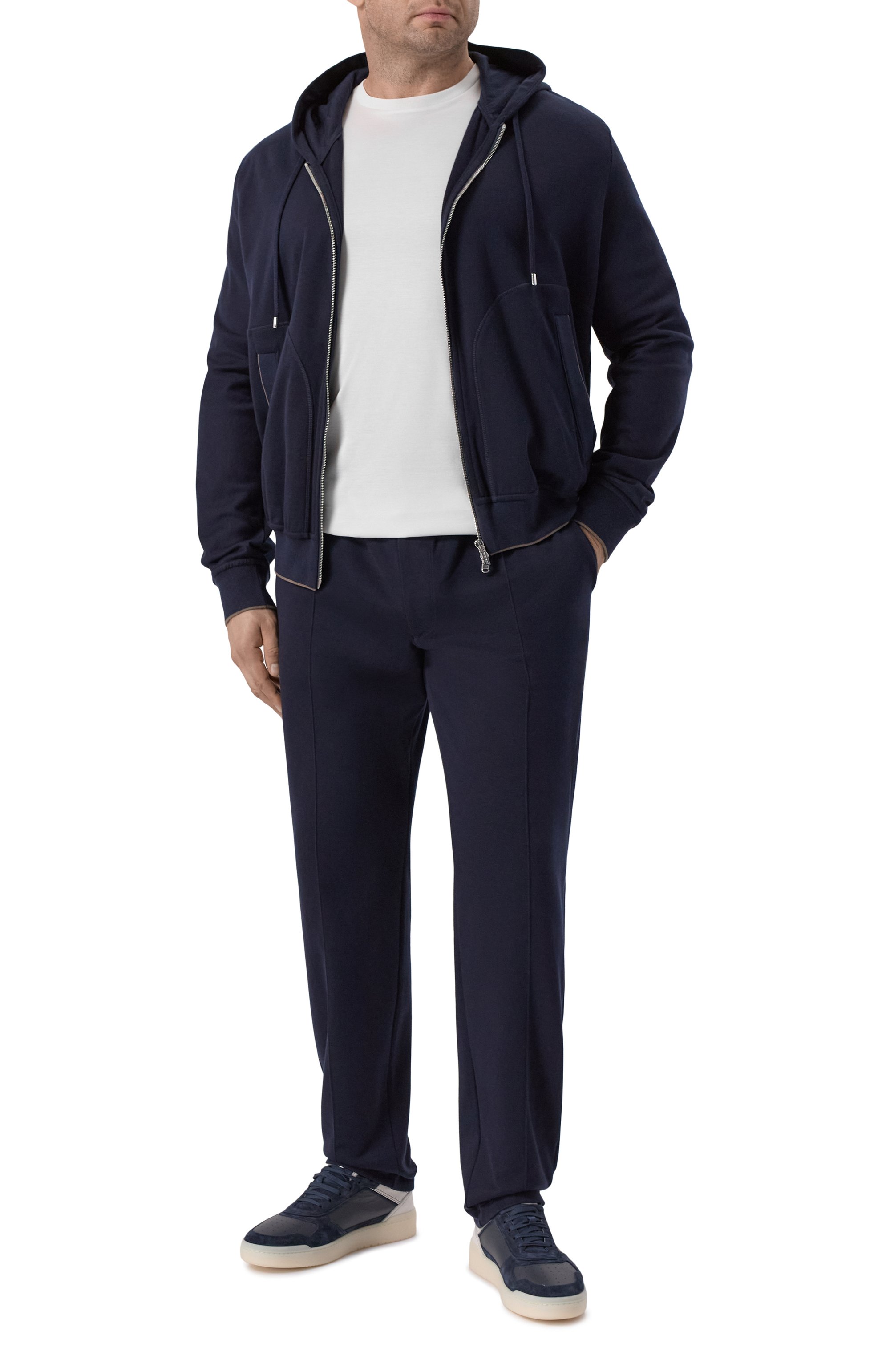 Брюки из хлопка и кашемира CORTIGIANI, арт. 3AF601, фото 2