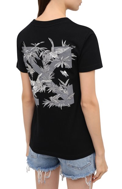 Хлопковая футболка OFF-WHITE, арт. 0WAA049F20JER0061009, фото 4