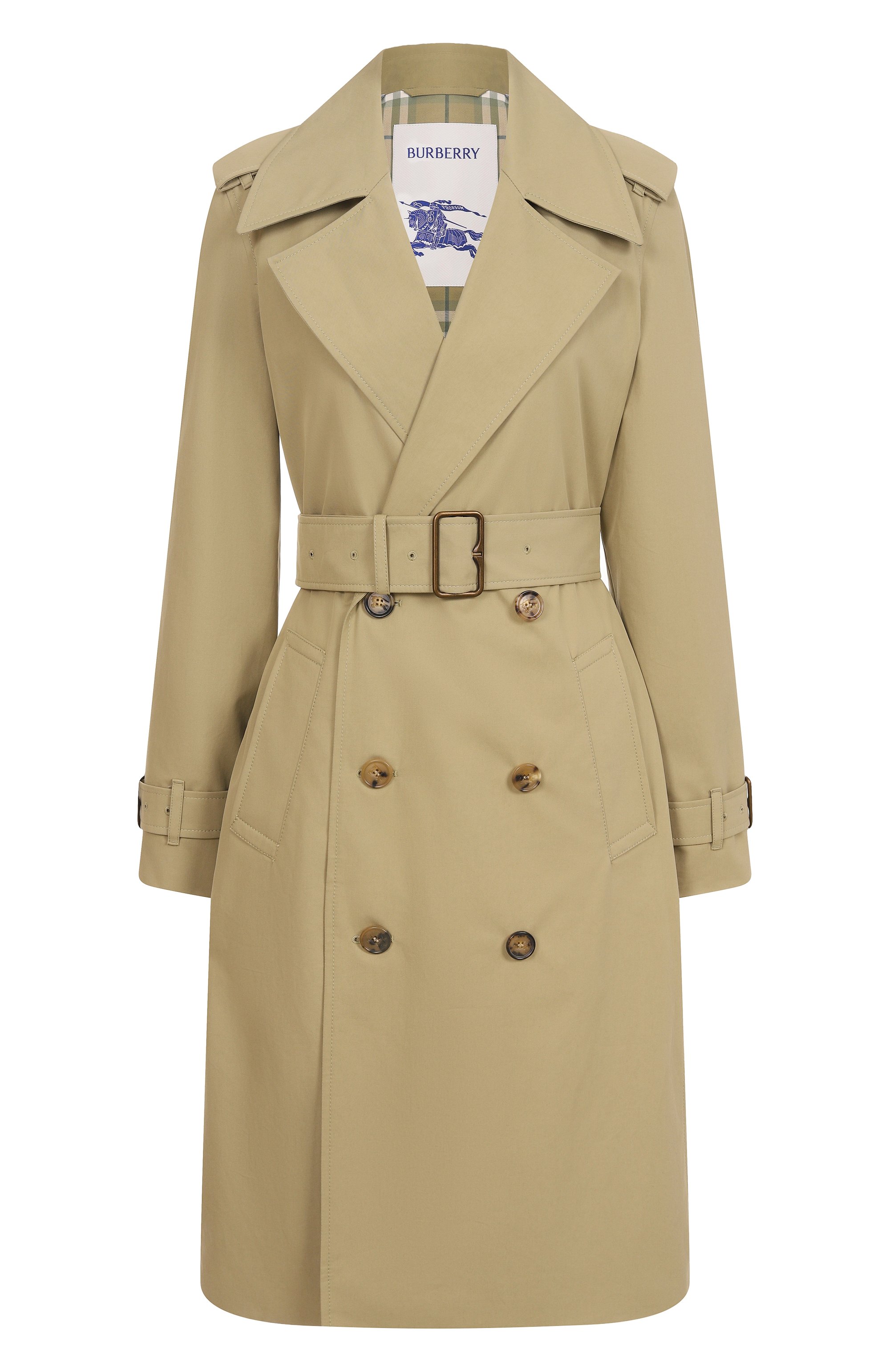 Хлопковый тренч BURBERRY бежевого цвета по цене 324000 руб., арт. 8106349, фото 1 Хлопковый тренч BURBERRY, арт. 8106349, фото 1
