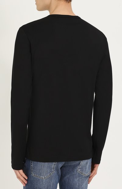 Хлопковый лонгслив с круглым вырезом DOLCE & GABBANA, арт. 0101/G8HJ7T/FU7EQ, фото 4
