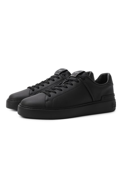 Мужские кожаные кеды b-court BALMAIN, арт. FM1VI288/LVTR