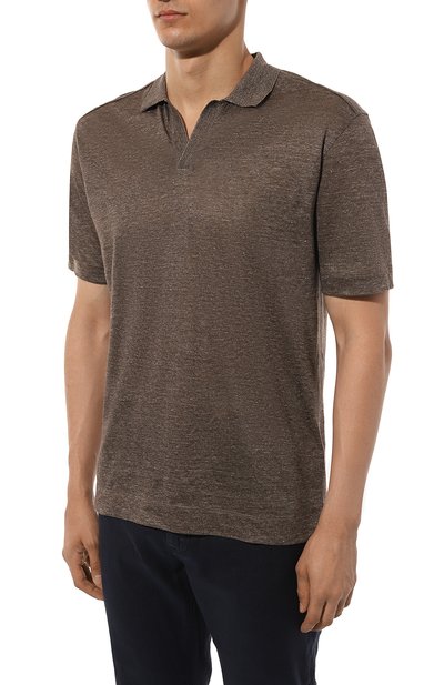 Льняное поло ZEGNA, арт. UD323A7/D780, фото 3