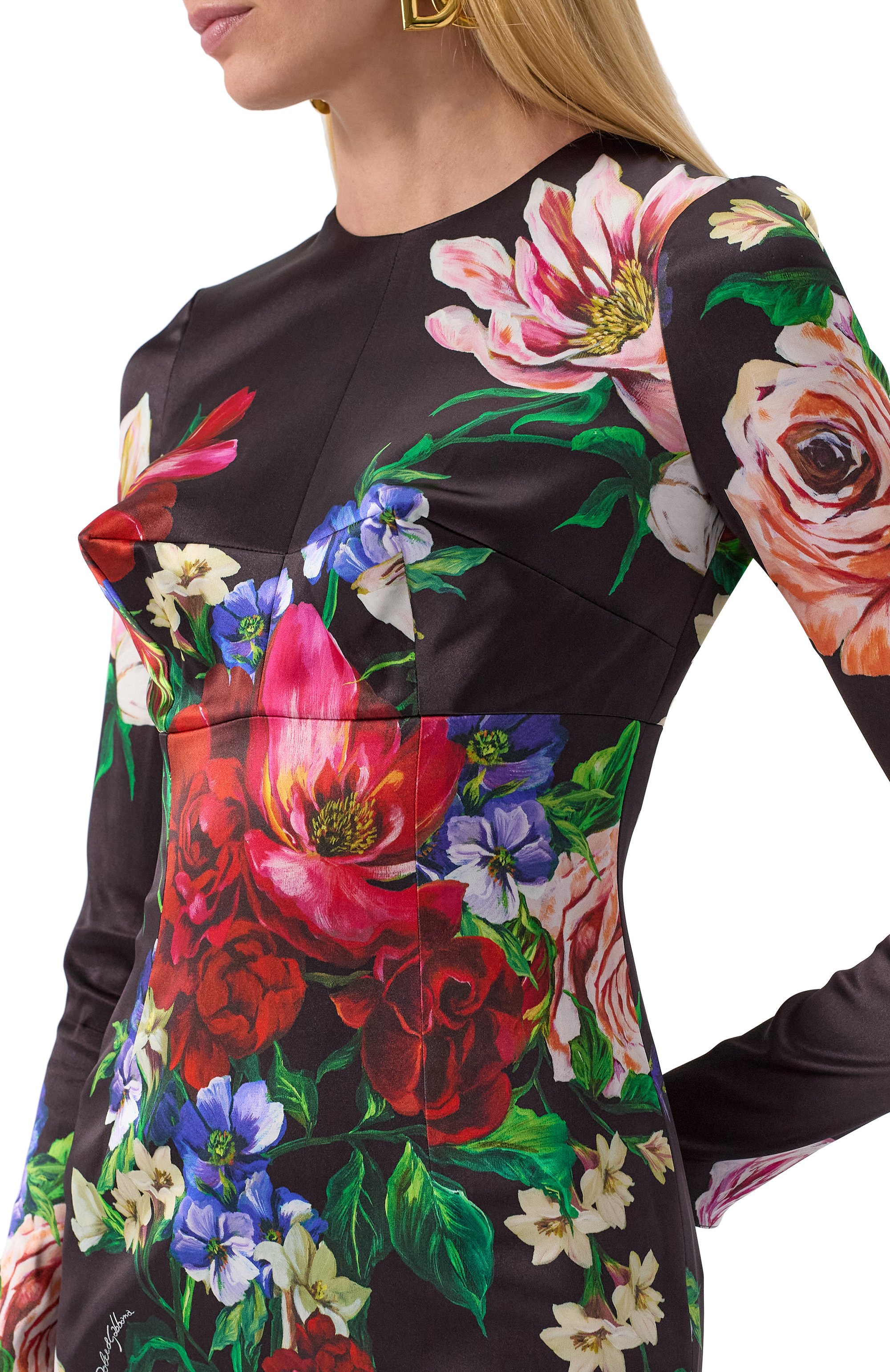 Атласное платье DOLCE & GABBANA, арт. F6TRQT/FSIB5, фото 5