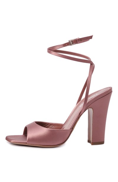 Текстильные босоножки lara 100 PARIS TEXAS розового цвета по цене 69150 руб., арт. PX1543/XTSAT, фото 4 Текстильные босоножки lara 100 PARIS TEXAS, арт. PX1543/XTSAT, фото 4