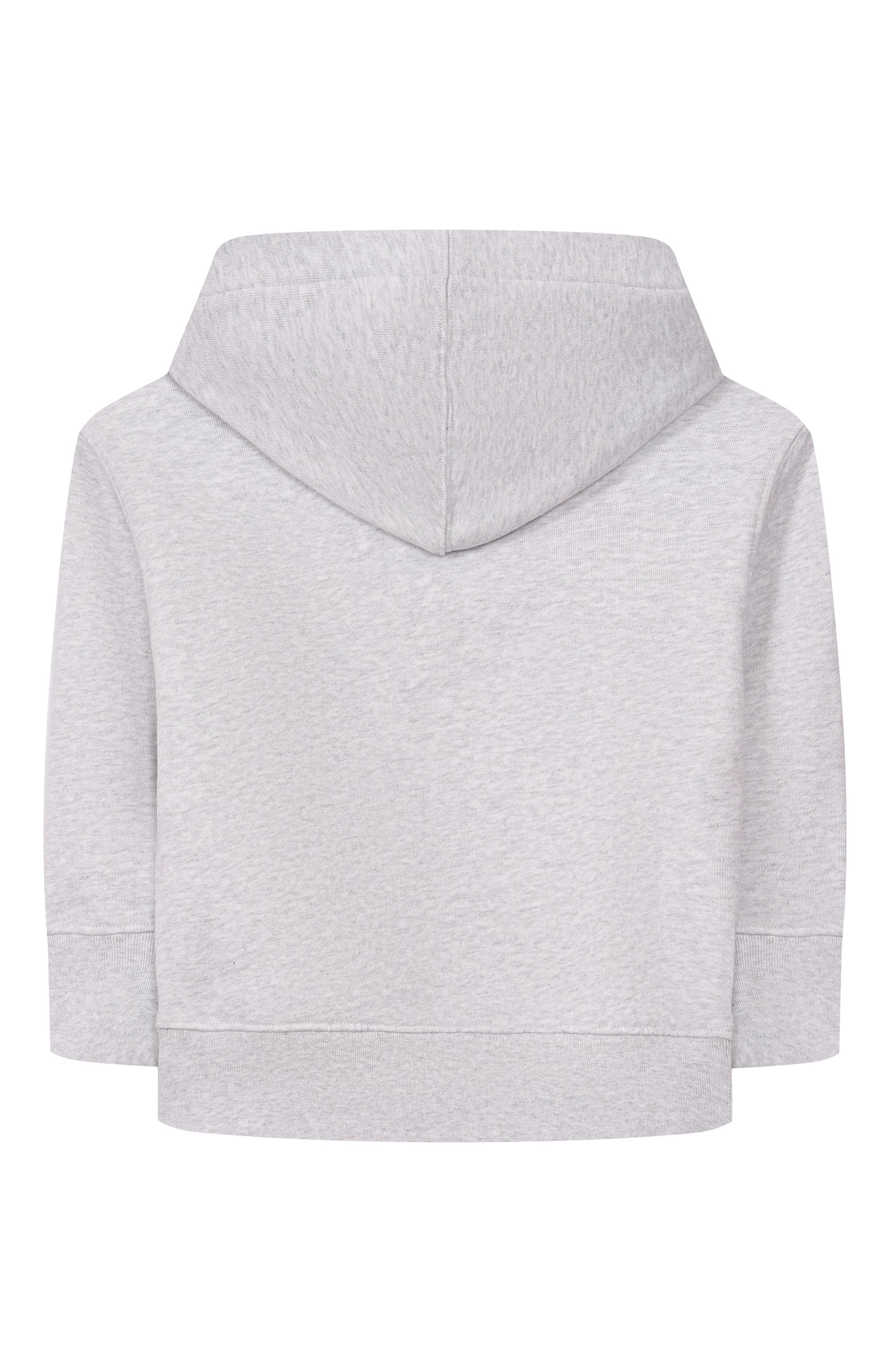 Хлопковое худи PALM ANGELS светло-серого цвета по цене 32050 руб., арт. PBBB012C99FLE002, фото 2 Хлопковое худи PALM ANGELS, арт. PBBB012C99FLE002, фото 2