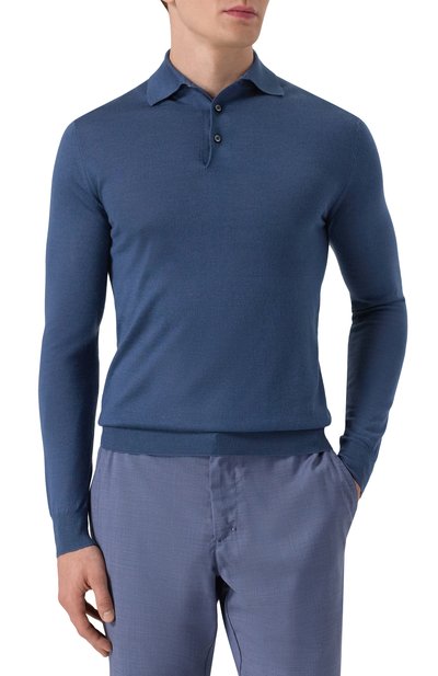 Поло из кашемира и шелка FEDELI, арт. MU007091, фото 3