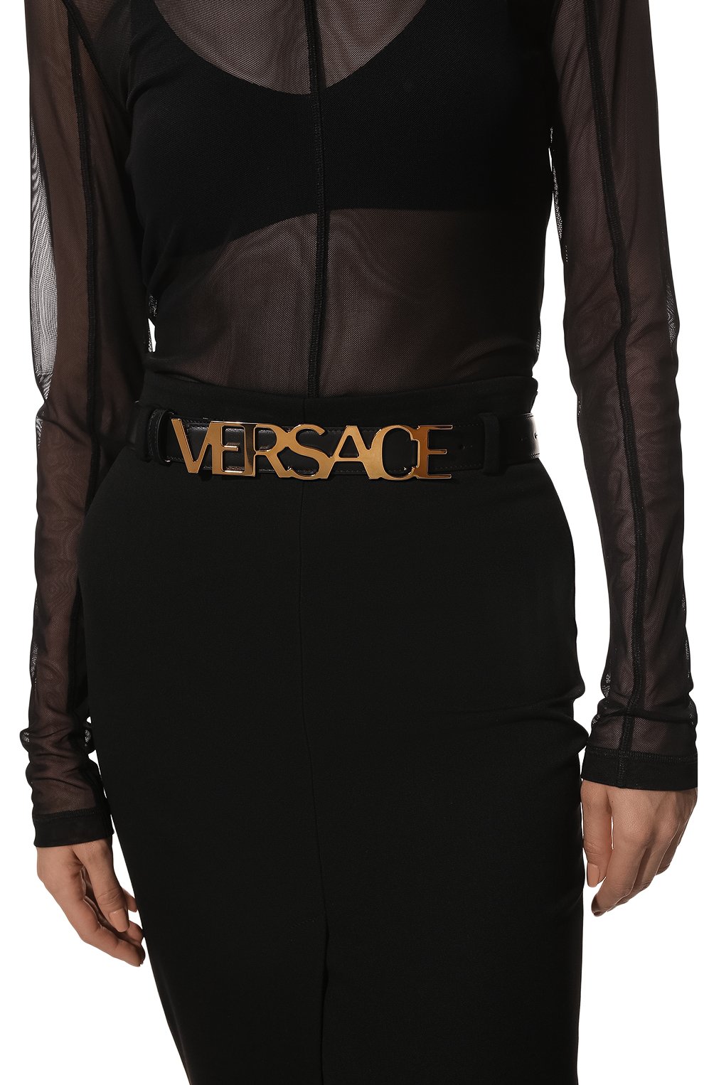 Кожаный пояс VERSACE, арт. 1004044/DV3T, фото 2