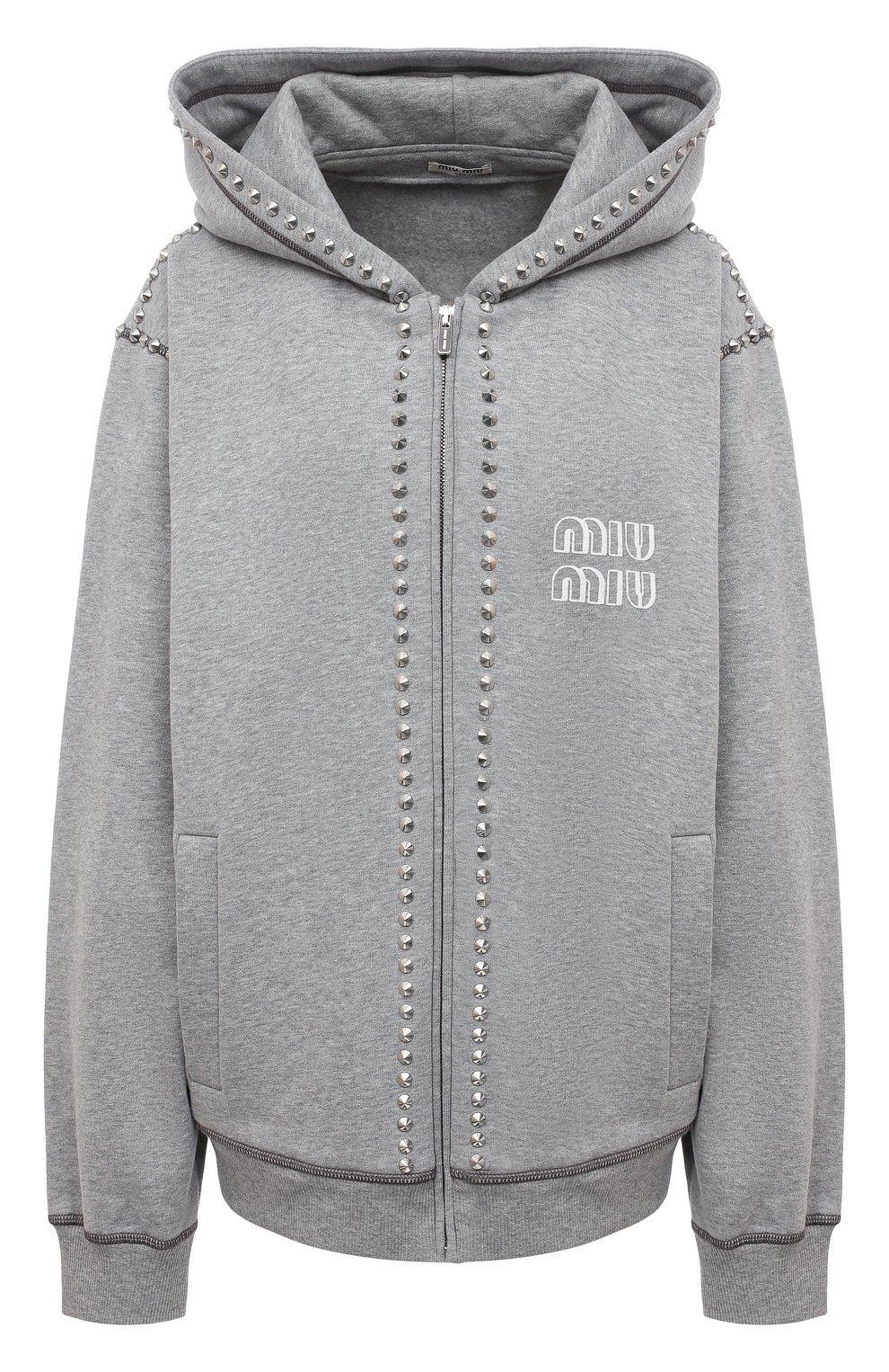 Хлопковая толстовка MIU MIU, арт. MJL805-1Z9J-F0031, фото 1