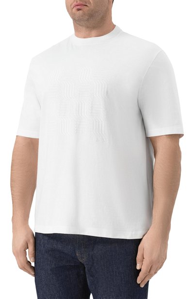 Хлопковая футболка CANALI, арт. T0943/MJ02436, фото 3