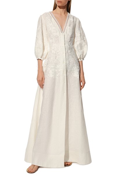 Льняное платье ERMANNO SCERVINO, арт. D404Q604BMY, фото 3