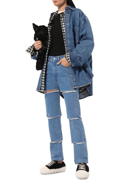 Текстильные кеды MARNI, арт. SNZW018800/P4399, фото 2