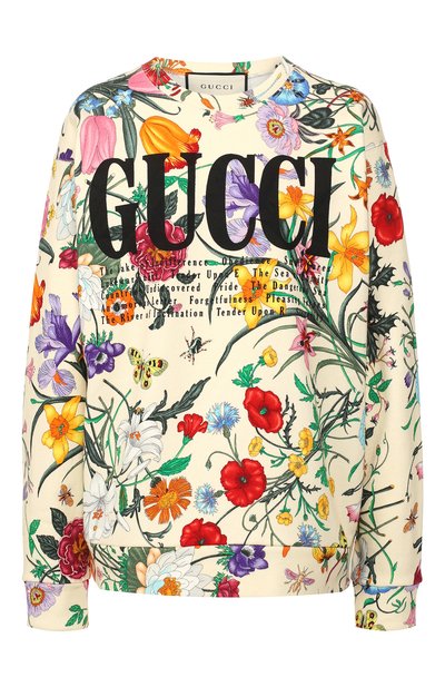 Женский хлопковый свитшот GUCCI, арт. 469250/XJAR4