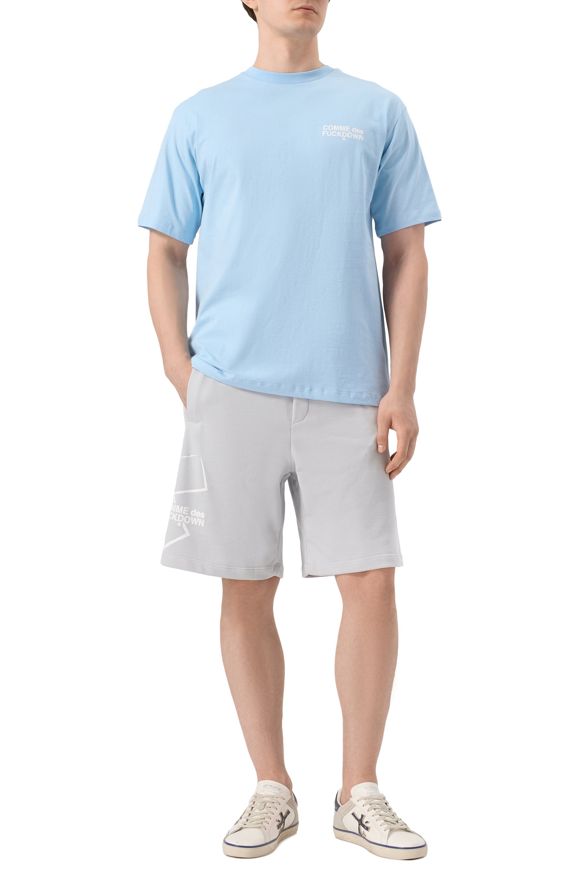 Хлопковые шорты COMME DES FUCKDOWN, арт. CFABM01507, фото 2