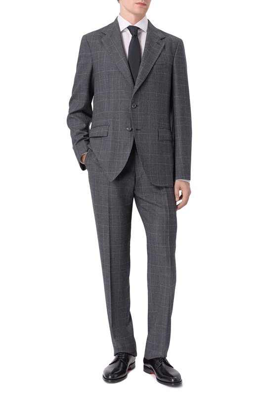 Шерстяной костюм Andrea Campagna VATICAN0 SRC/T25209-33/9_SET Серый VATICAN0 SRC/T25209-33/9_SET