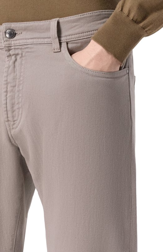 Джинсы Canali 91729/PD01637 Бежевый  91729/PD01637 Фото 5