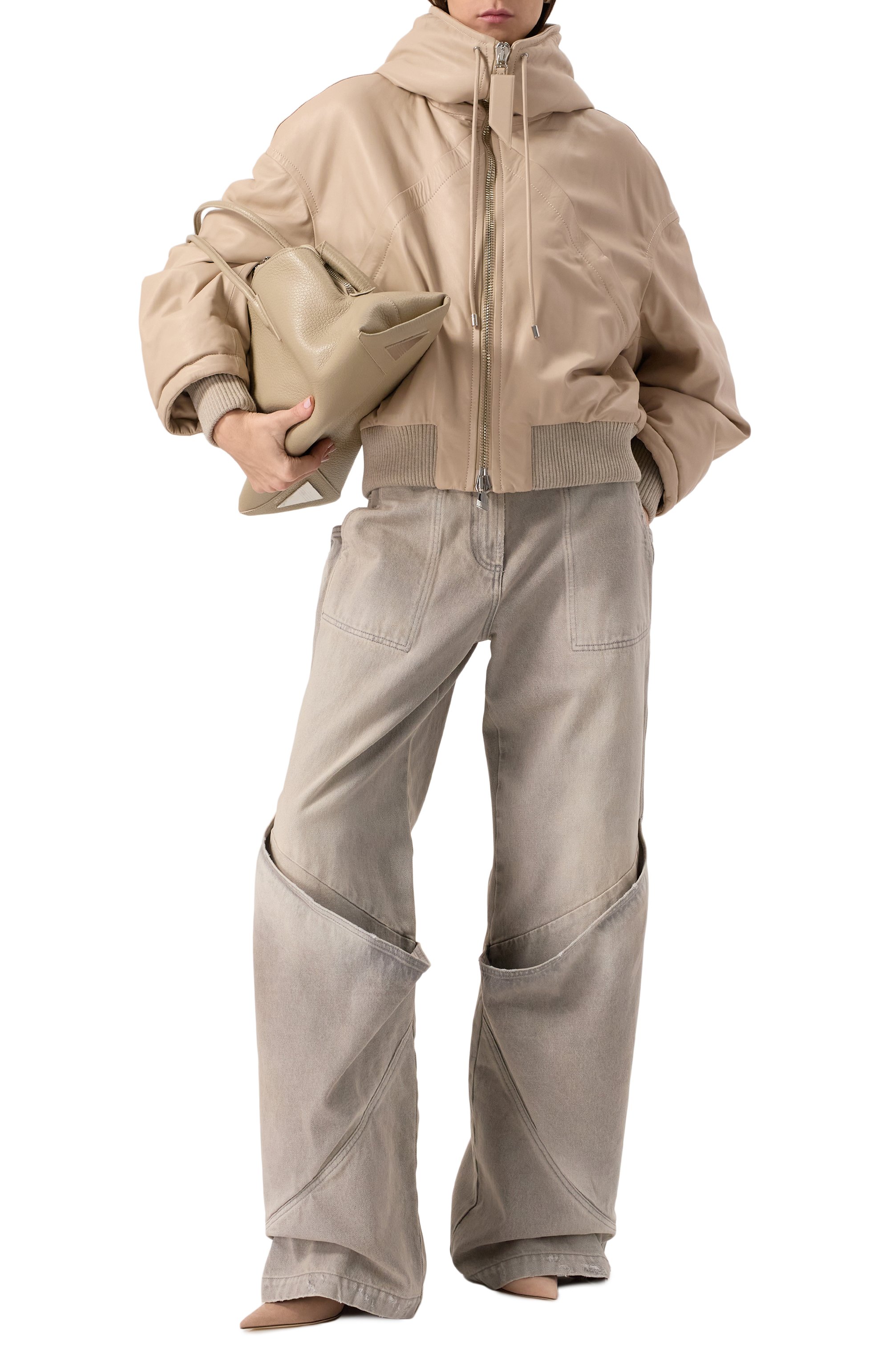 Кожаный бомбер THE ATTICO, арт. 250WCB00062/LBT128AA, фото 2