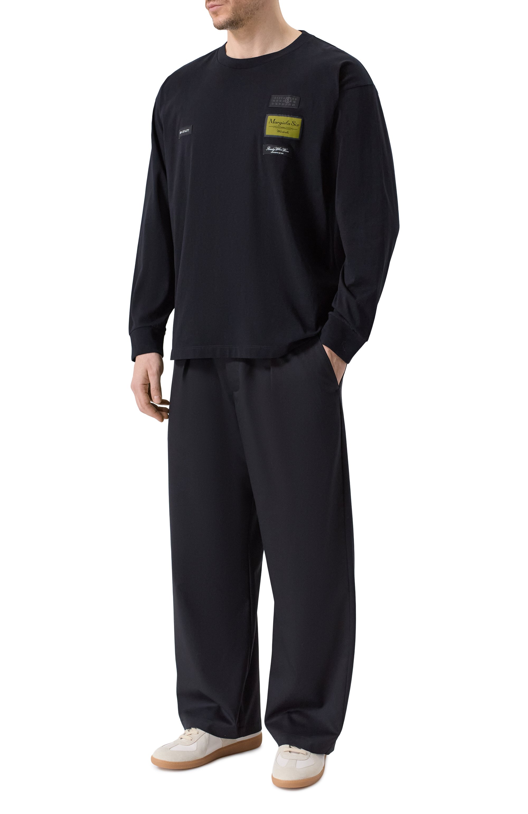 Хлопковый лонгслив MM6, арт. SH0NH0023/M20170, фото 2