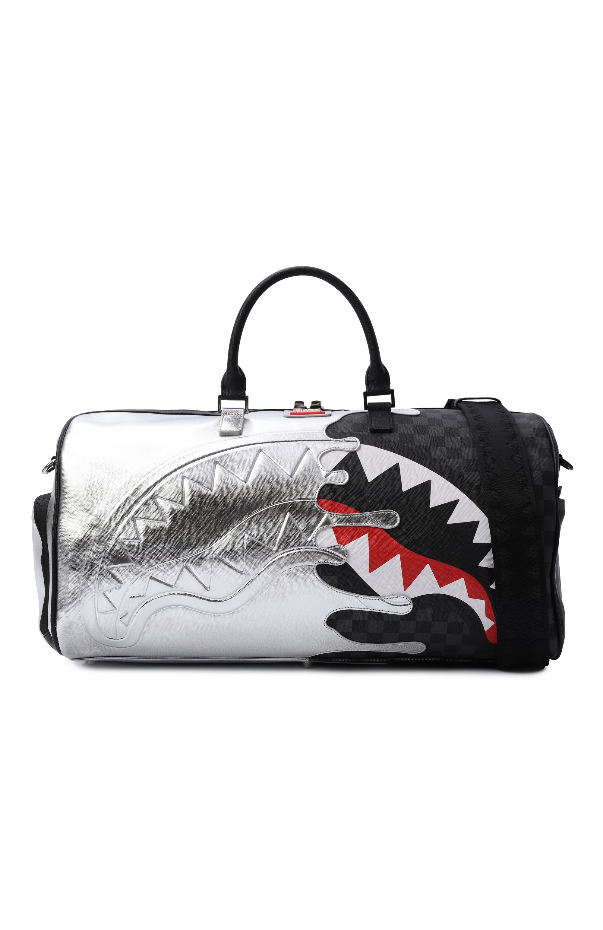 Дорожная сумка silver side drip black check SPRAYGROUND, арт. 910D8924NSZ/SILVER SIDE DRIP BLACK CHECK LARGE DUF, фото 4