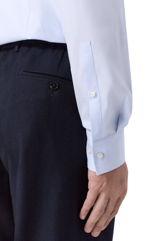 Хлопковая сорочка HUGO 50554797 Голубой  50554797 Фото 5