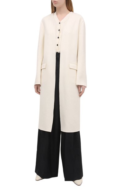 Шерстяное пальто EMILIO PUCCI светло-бежевого цвета по цене 197000 руб., арт. 1ERA15/1E604, фото 3 Шерстяное пальто EMILIO PUCCI, арт. 1ERA15/1E604, фото 3