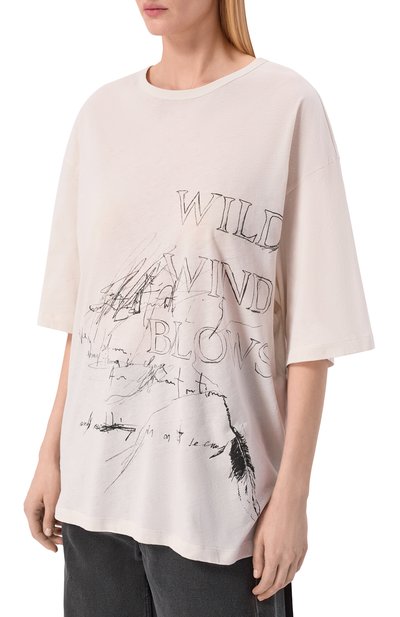 Хлопковая футболка ANN DEMEULEMEESTER, арт. B0013838/FA206, фото 3