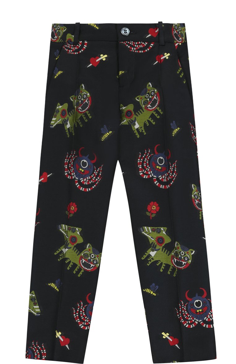 Детский костюм GUCCI синего цвета, арт. 483900/XB460 | Фото 4 (Статус проверки: Проверена кат�егория, Проверено; Материал внешний: Синтетический материал; Кросс-КТ НВ: Костюм; Материал сплава: Проставлено, Проверено; Нос: Не проставлено; Ростовка одежда: 36 мес | 98 см)