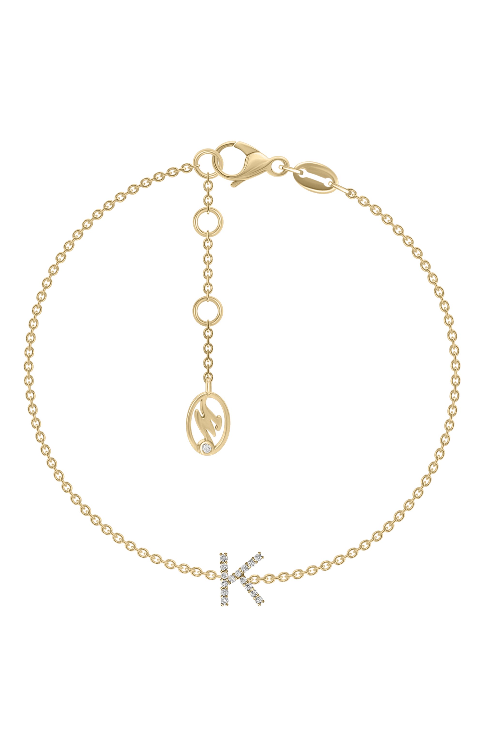 Браслет MERCURY бесцветного цвета по цене 260000 руб., арт. MB/LETTER/YG/K, фото 1 Браслет MERCURY, арт. MB/LETTER/YG/K, фото 1