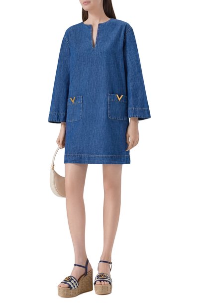 Текстильные босоножки vlogo signature 120 VALENTINO, арт. 8W0S0LY9/ARY, фото 3