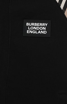 Детский хлопковая толстовка BURBERRY черного цвета, арт. 8031660 | Фото 3 (Рукава: Длинные; Материал внешний: Хлопок; Мальчики Кросс-КТ: Толстовка-одежда; Региональные ограничения белый список (Axapta Mercury): RU; Драгоценные камни: Проставлено; Материал сплава: Проставлено)