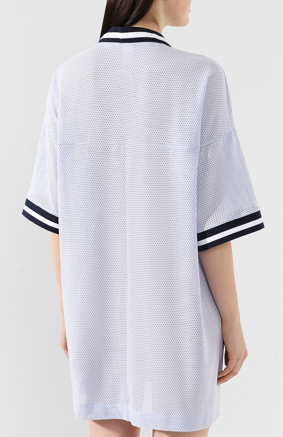 Сорочка CALVIN KLEIN черно-белого цвета по цене 5735 руб., арт. QS6231E, фото 4 Сорочка CALVIN KLEIN, арт. QS6231E, фото 4