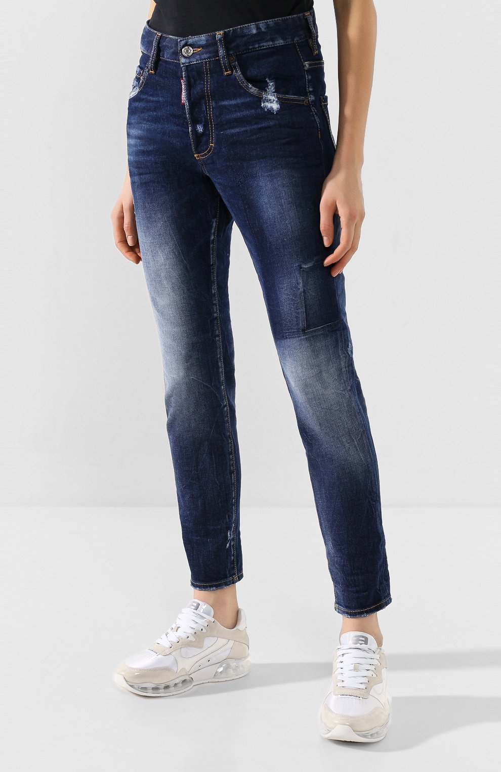 Джинсы DSQUARED2 темно-синего цвета по цене 45900 руб., арт. S75LB0269/S30663, фото 3 Джинсы DSQUARED2, арт. S75LB0269/S30663, фото 3