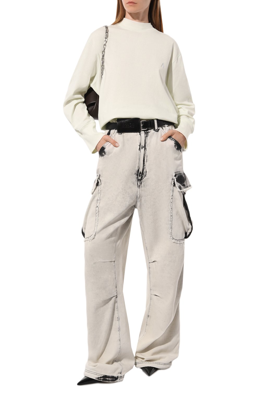 Хлопковый свитшот THE ATTICO, арт. 247WCT246/J025, фото 2