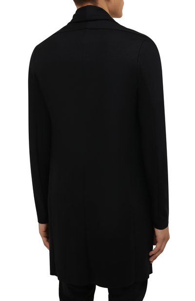 Шерстяной кардиган KAZUYUKI KUMAGAI черного цвета по цене 53950 руб., арт. AC12-279, фото 4 Шерстяной кардиган KAZUYUKI KUMAGAI, арт. AC12-279, фото 4