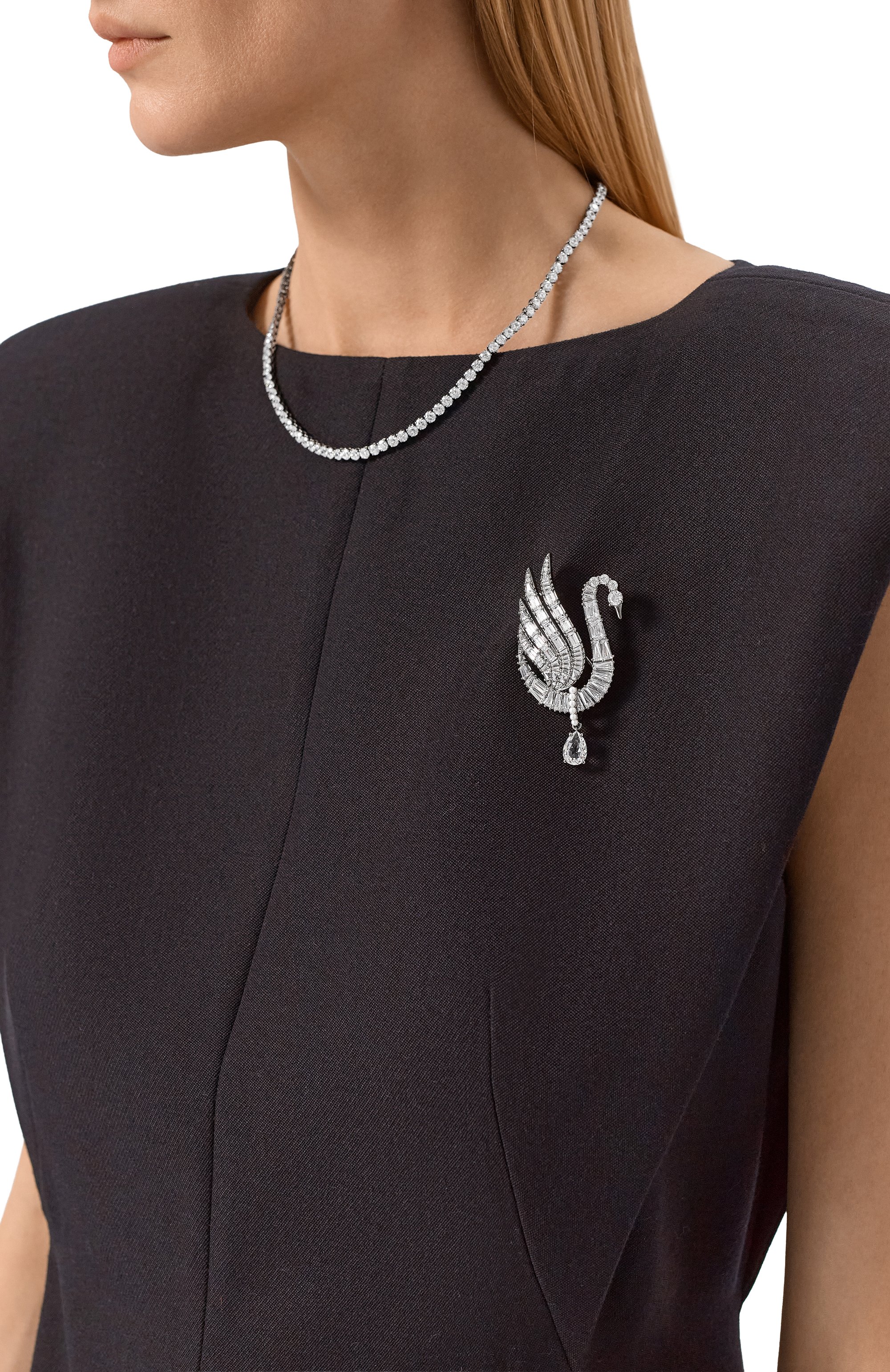 Подвеска-брошь swan SWAROVSKI, арт. 5723411, фото 4