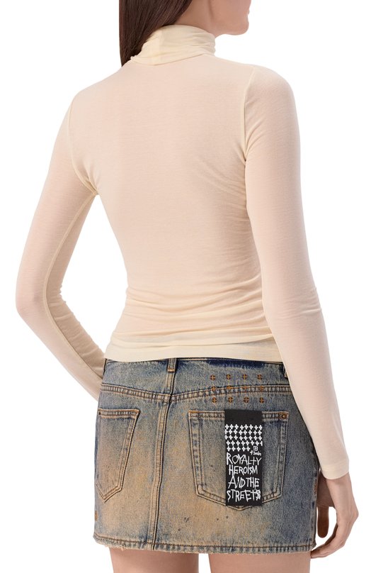 Водолазка из лиоцелла Pascale Agolde A72381618 Кремовый  A72381618 Фото 4