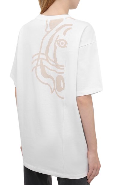 Хлопковая футболка KENZO серого цвета по цене 18200 руб., арт. FB62TS9754SB, фото 4 Хлопковая футболка KENZO, арт. FB62TS9754SB, фото 4
