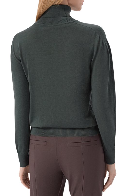 Шерстяная водолазка Kiton D5771407892 Зелёный  D5771407892 Фото 4