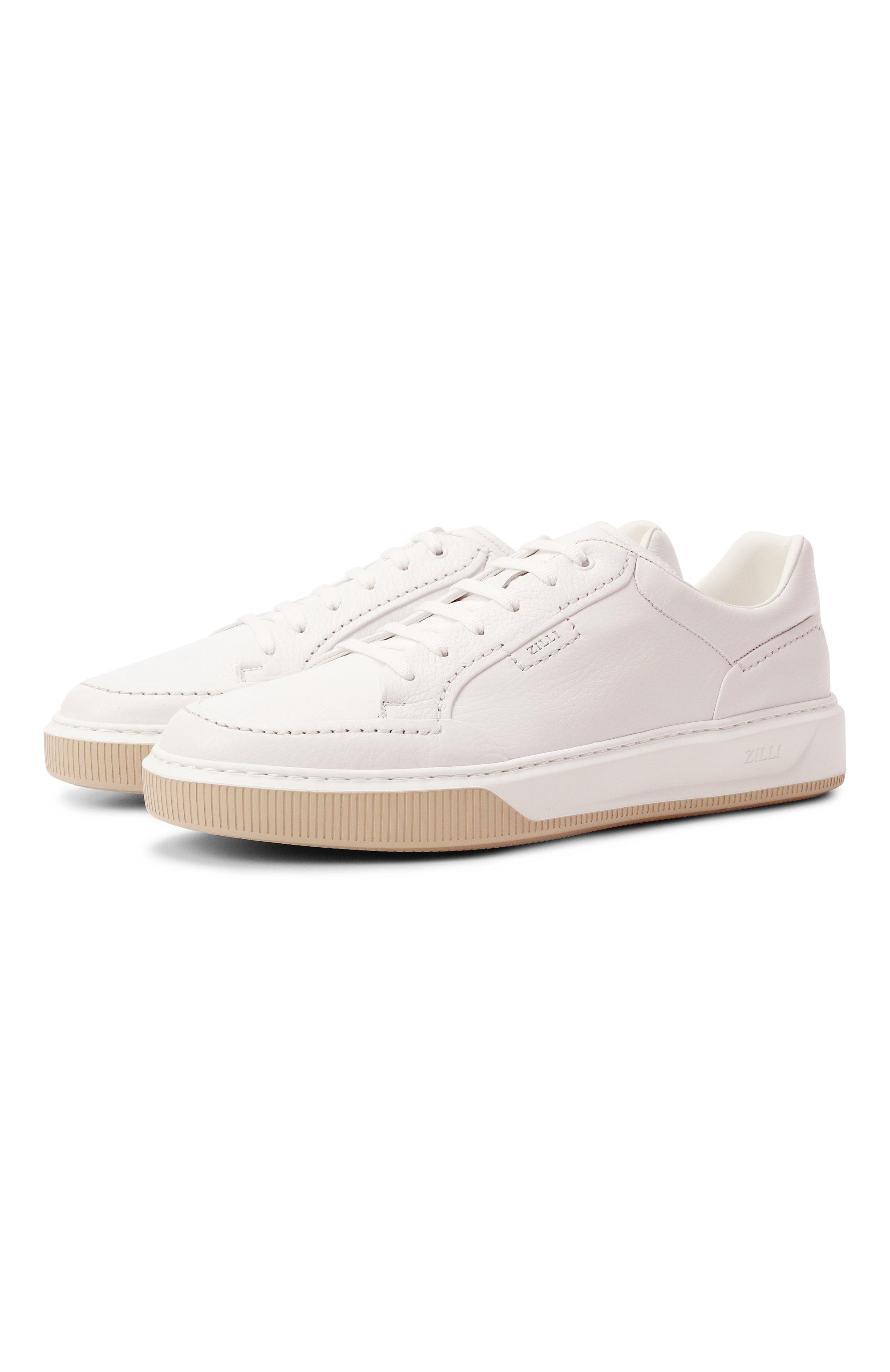 Кожаные кеды ZILLI, арт. H0140AM1947VZBA07, фото 1