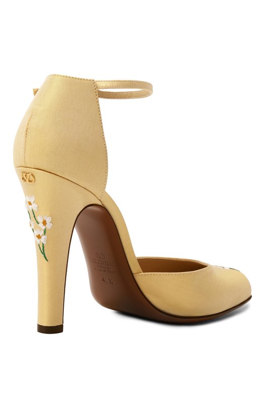 Текстильные туфли Hi Dolly 105 Valentino 7W2S0MI2/ZBN Жёлтый  7W2S0MI2/ZBN Фото 5