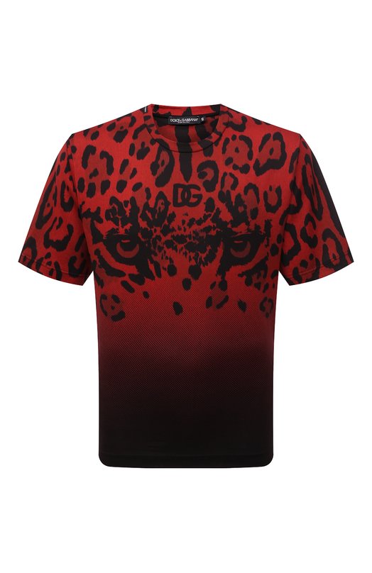 Хлопковая футболка Dolce & Gabbana G80A4T/HI7P4 Красный G80A4T/HI7P4