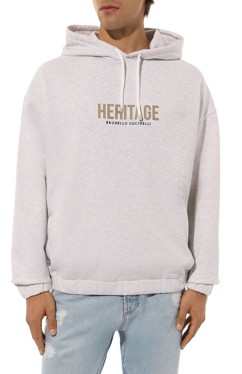 Хлопковое худи BRUNELLO CUCINELLI, арт. MW8369028G, фото 3