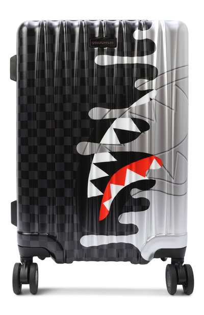 Чемодан chrome spectre SPRAYGROUND, арт. 910CL308NSZ/SILVER SIDE DRIP BLACK CHECK CARRY-0N, фото 1
