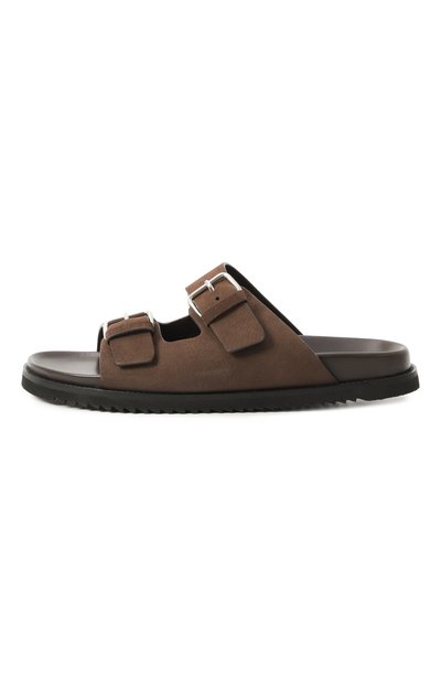 Шлепанцы из нубука CORNELIANI, арт. 25TM86-2520920, фото 4