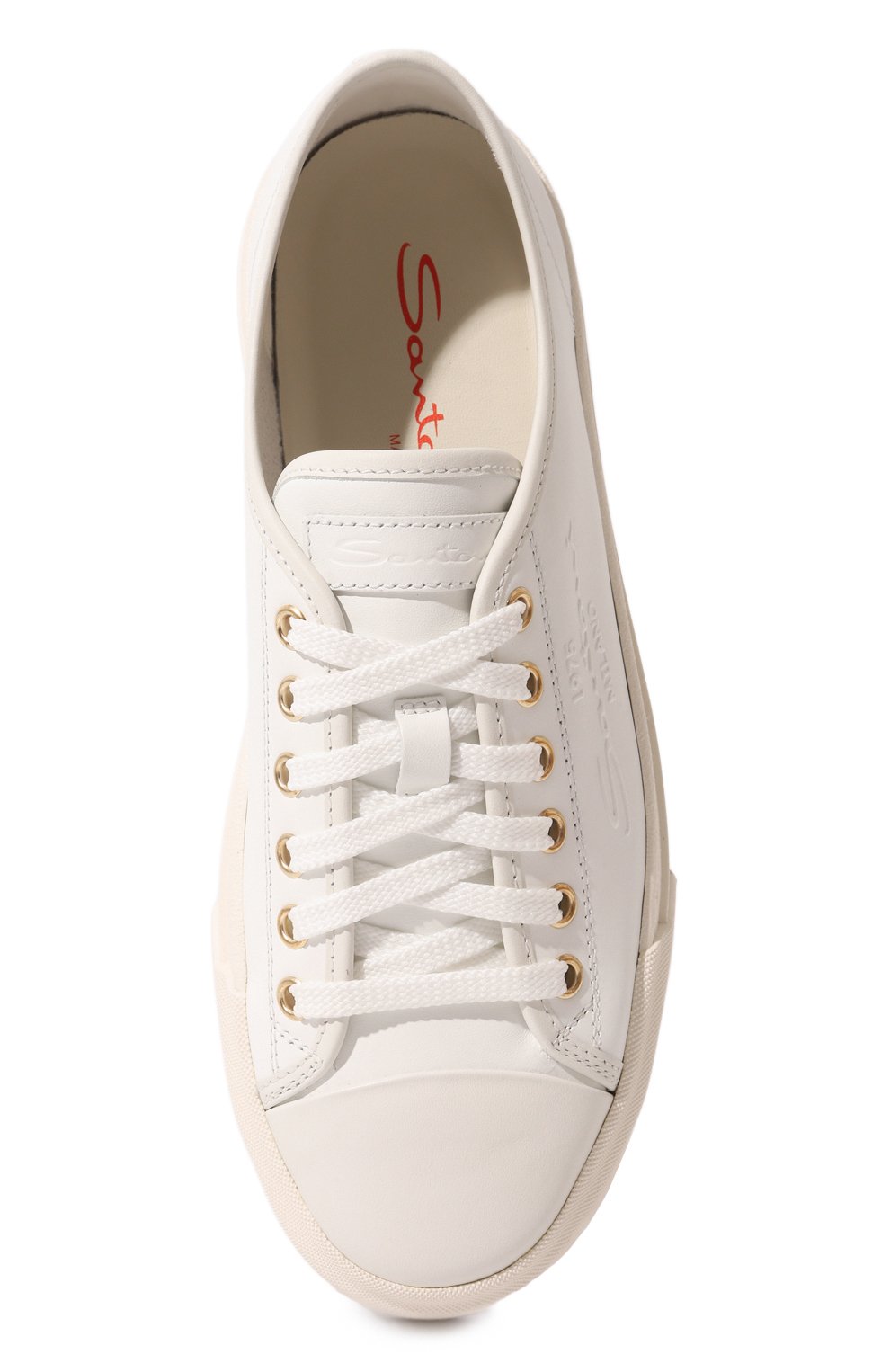 Кожаные кеды SANTONI, арт. WBGT61138PNNTIIBN50, фото 6