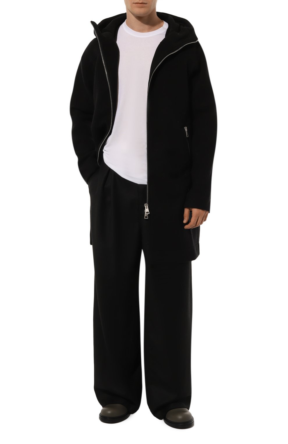 Шерстяная куртка ANDREA YA'AQOV черного цвета по цене 104500 руб., арт. 25MINS38B, фото 2 Шерстяная куртка ANDREA YA'AQOV, арт. 25MINS38B, фото 2